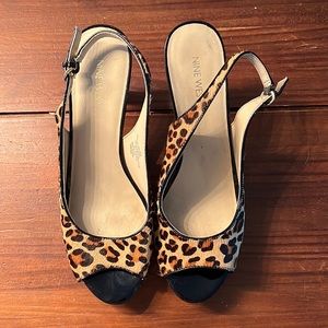 Leopard print heels
